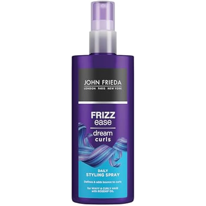 John Frieda Frizz Ease Dream Curls Daily Styling Spray, Curl Reviving Spray for Curly and Wavy Hair, 200 ml - Image 1